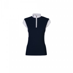 PERFORATED CAP SLEEVE COMPETITION POLO W/ 