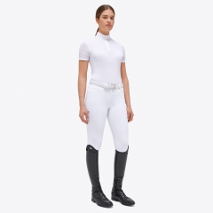 CT S/S Sheer Jacquard Jersey Competition Button Polo