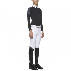 TECH PIQUET PRINTED L/S COMPETITION POLO