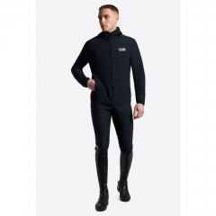 RG BONDED JACQUARD JERSEY HOODED SOFTSHELL JACKET  