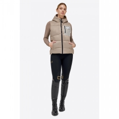 RG NYLON QUILTED HOODED PUFFER VEST  