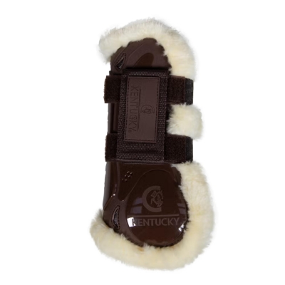 VEGAN SHEEPSKIN TENDON BOOTS VELCRO