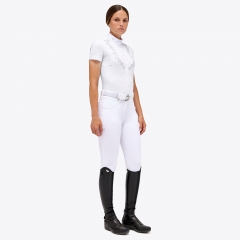 JERSEY S/S COMPETITION SHIRT W/EMBROIDERY PRINT 