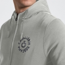  CT COTTON W/EMBROIDERY LOGO ZIP HOODIE WOVEN 