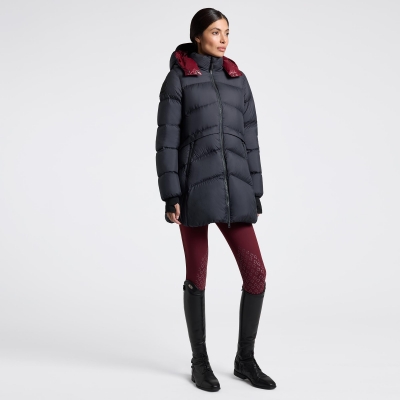 CT HOODED DOWN PADDED LONG NYLON PARKA