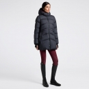  CT HOODED DOWN PADDED LONG NYLON PARKA 
