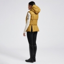  CT Hooded Down Padded Nylon Vest 