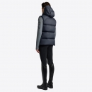  CT Hooded Down Padded Nylon Vest 