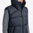  CT Hooded Down Padded Nylon Vest 