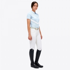 PERFORATED JERSEY S/S ZIP COMPETITION POLO W/ SOLID INSERT