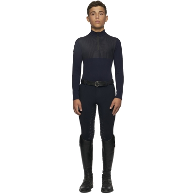 BOY'S 3 HALF ZIP TURTLENECK 