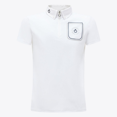 CT ORBIT POCKET PRINT JERSEY S/S COMPETITION ZIP POLO  