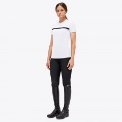 JERSEY MESH T-SHIRT W/ LOGO TAPE