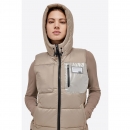  RG NYLON QUILTED HOODED PUFFER VEST 